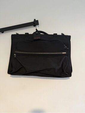 Tumi Black Nylon Briefcase with Front Zip Pocket
